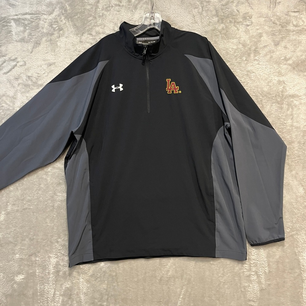 Loyola Academy Ramblers 1/4 Zip Pullover Mens XL‎ Black Under Armour Windbreaker